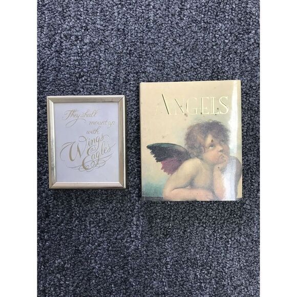 Magnet Picture frame mini 4x3.5” Angels quote book - Picture 1 of 4